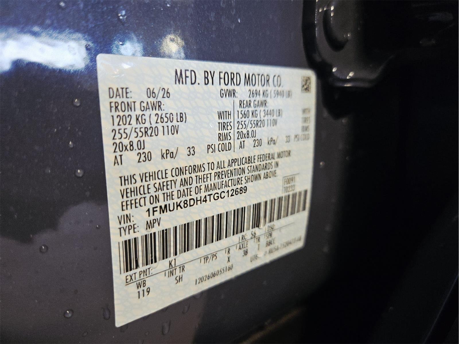 New 2026 Vapor Blue Metallic Ford Active image 113