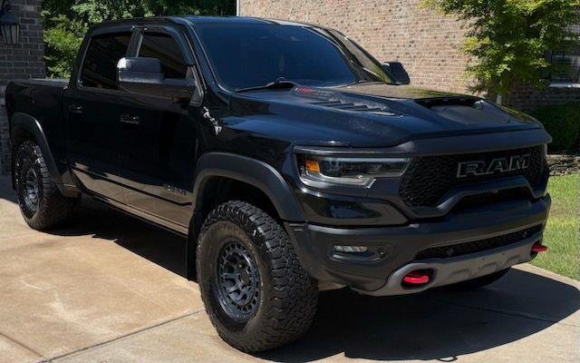 Used 2022 Diamond Black Crystal Pearlcoat Ram TRX image 3