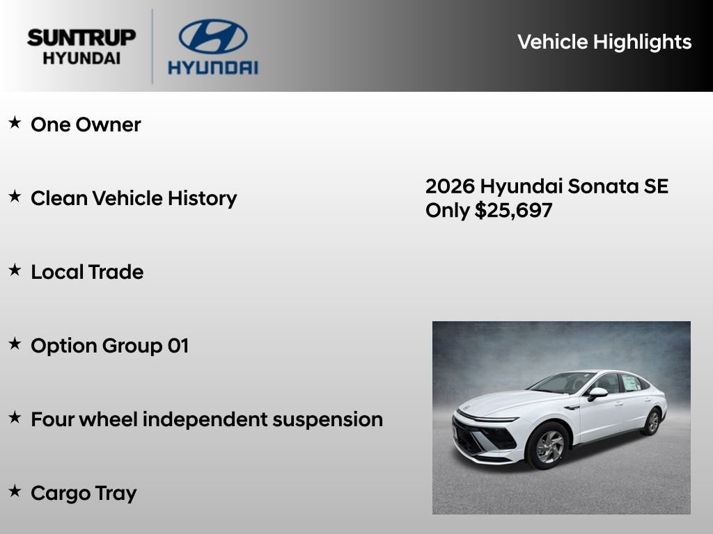 Certified Used 2026 Serenity White Hyundai SE image 8