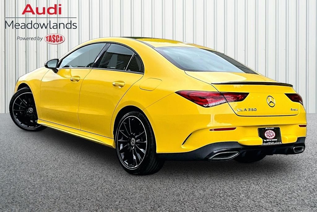 Used 2020 Yellow Mercedes-Benz CLA 250 image 4