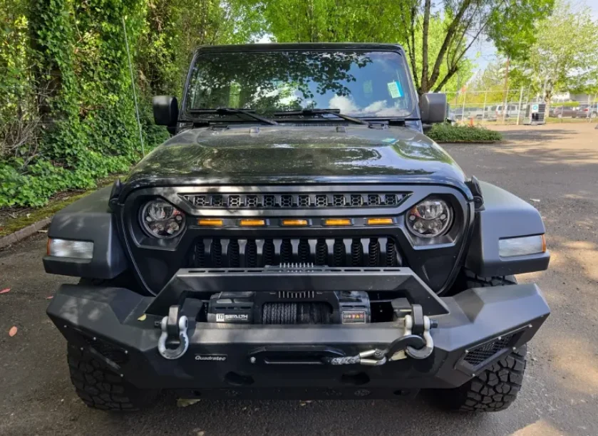 Used 2022 Black Jeep Unlimited Willys image 2