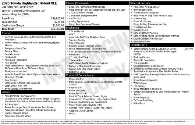 Certified Used 2025 Silver Toyota XLE image 70