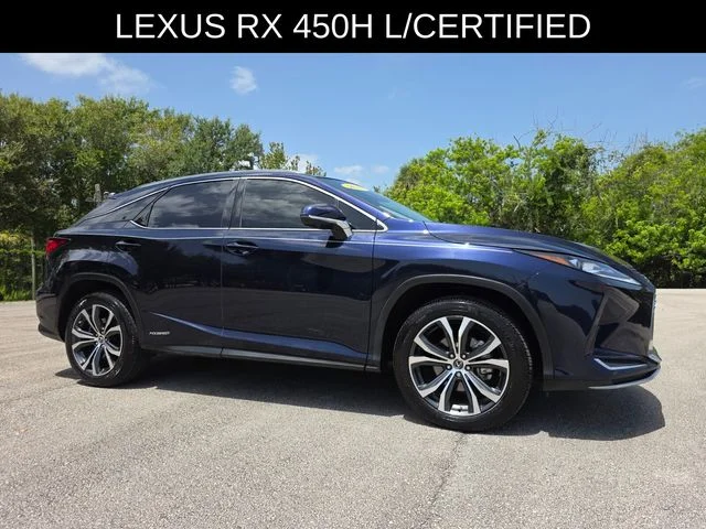 Certified Used 2021 Blue Lexus 450h image 1