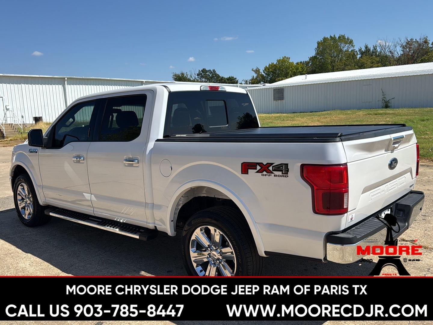Used 2018 White Platinum Metallic Tri-Coat Ford LARIAT image 5