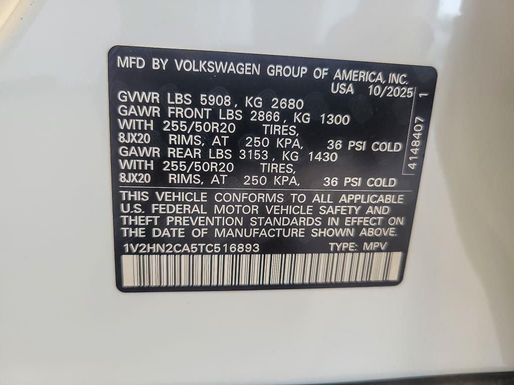 New 2026 Opal White Pearl Volkswagen 2.0T SE w/Technology image 19