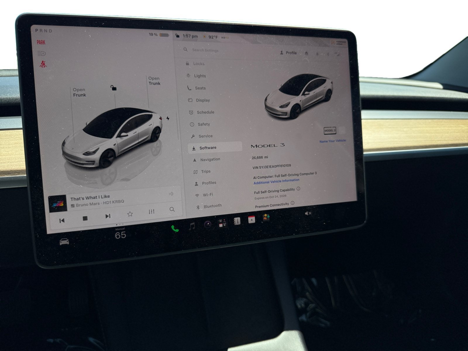 Used 2023 Pearl White Multi Coat Tesla Base image 12