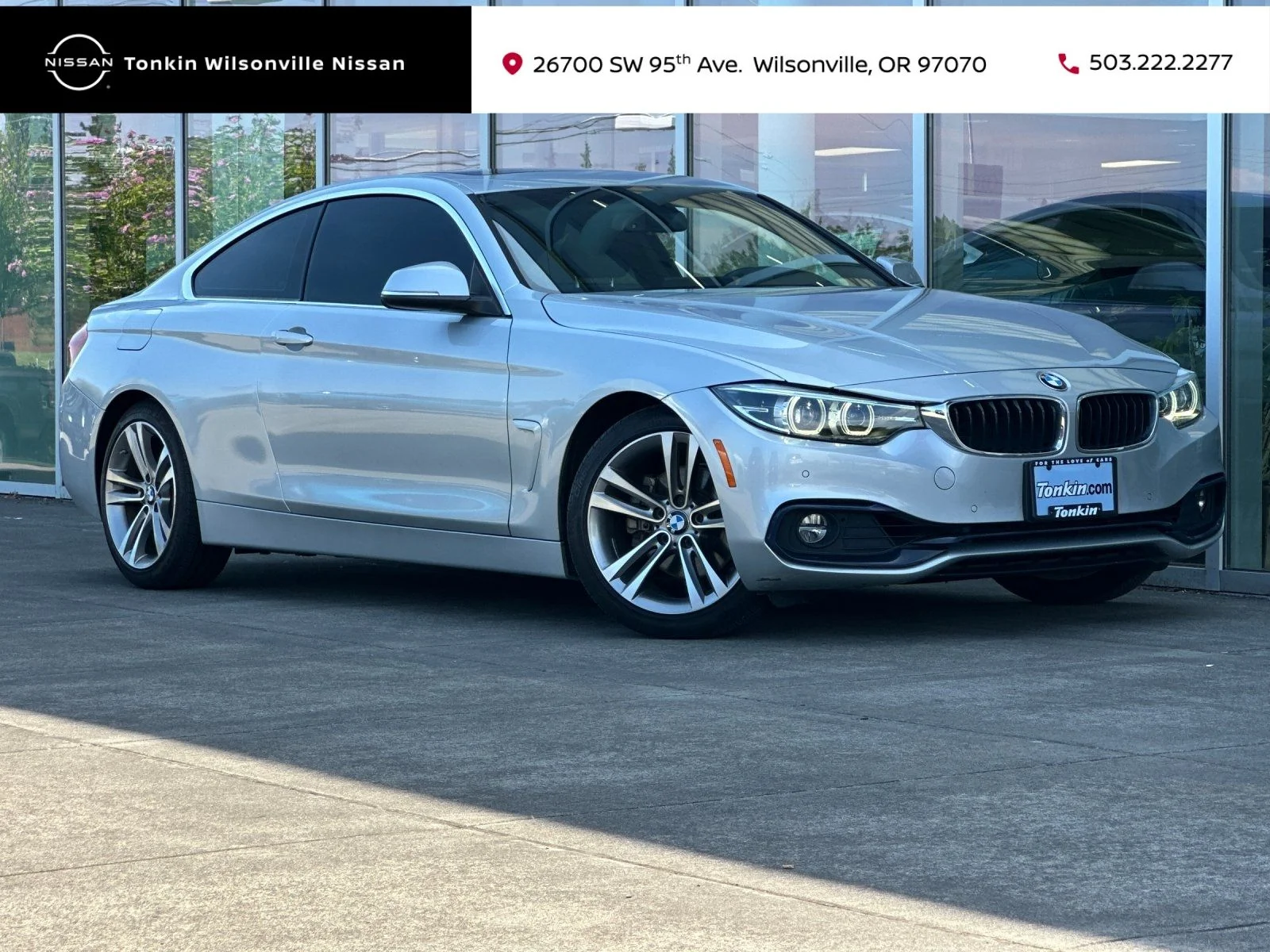 Used 2018 Glacier Silver Metallic BMW 430i image 1