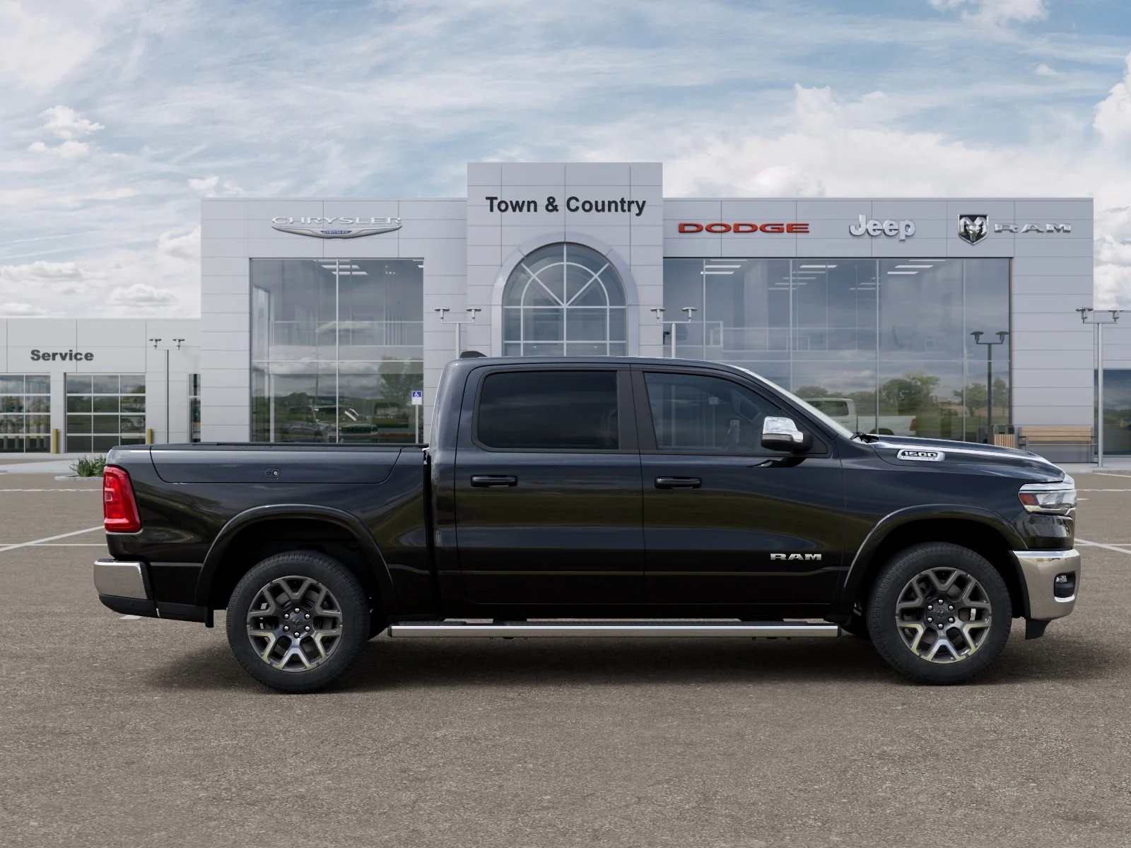 New 2026 Diamond Black Crystal Pearl-Coat Exterior Paint RAM Laramie image 47