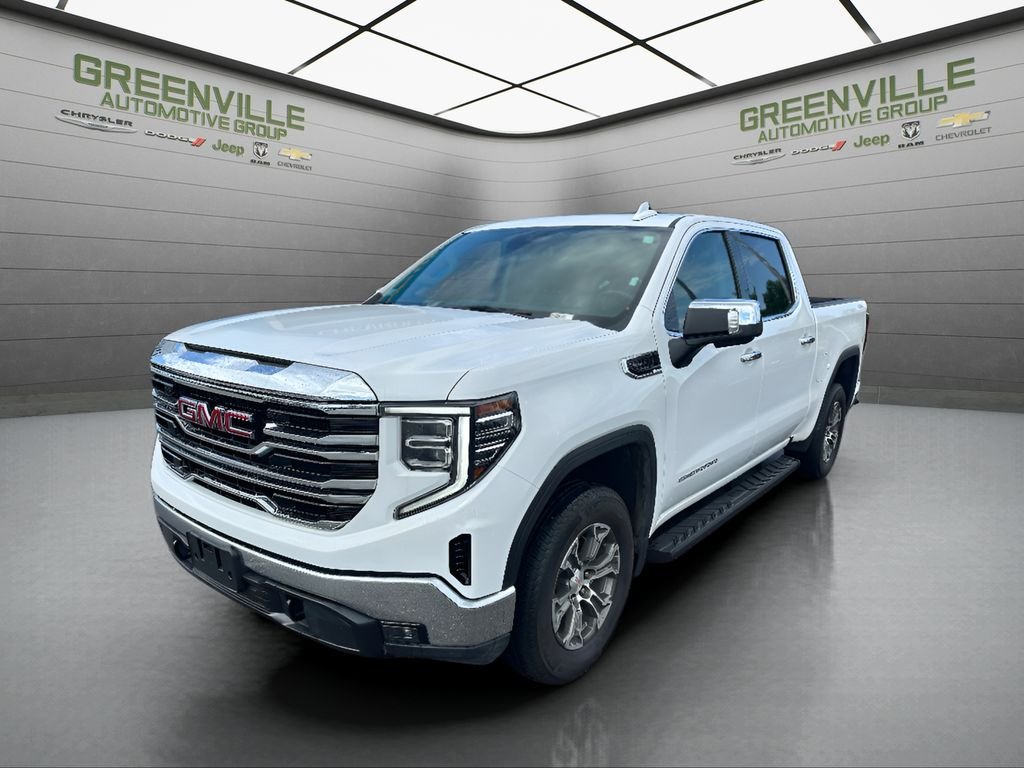 Used 2026 Summit White GMC SLT CREW CAB 5.3L V8 4WD image 1