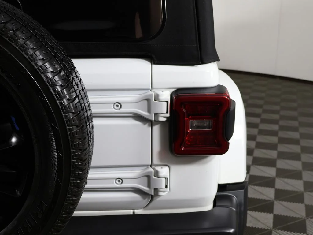 Used 2022 Bright White Clearcoat Jeep Unlimited Sahara 4xe image 13