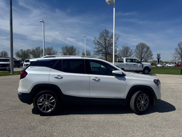 Used 2024 White Frost Tri-Coat GMC SLT image 8