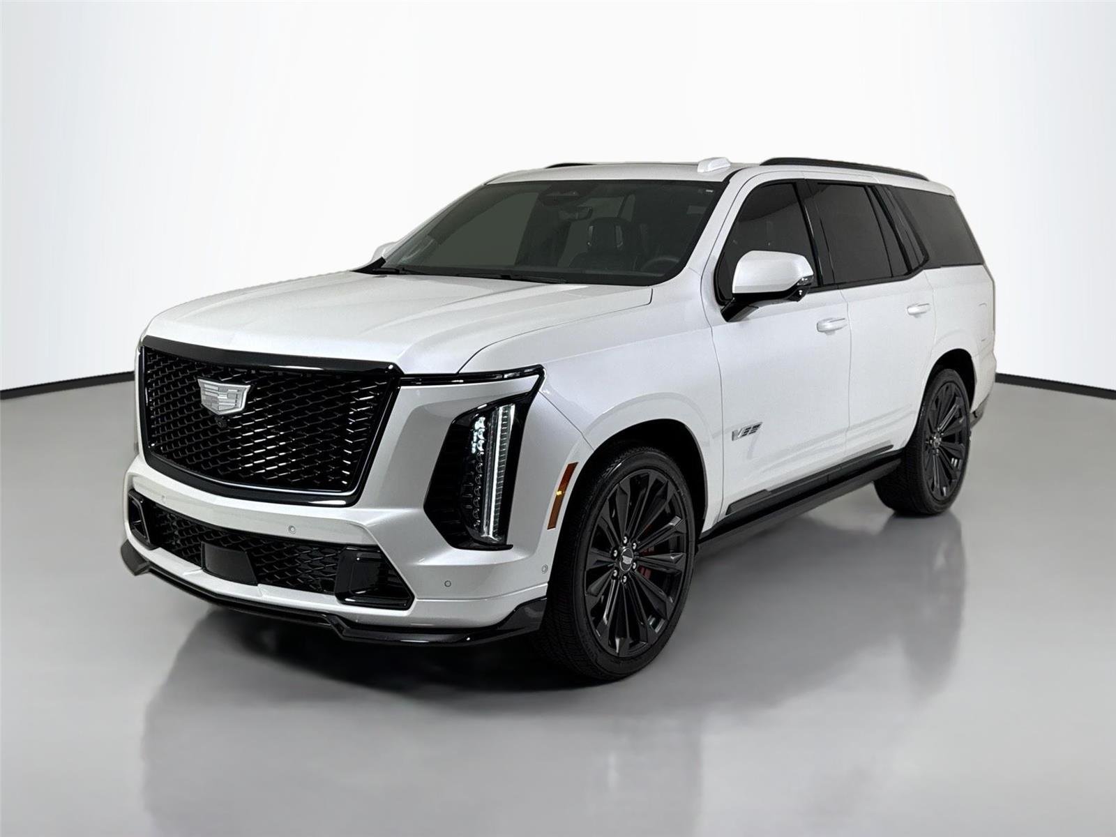 Used 2025 Crystal White Tricoat Cadillac AWD V-Series | Rear TVs | Super Cruise image 10