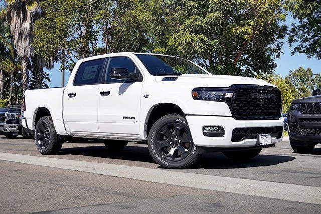 New 2026 Bright White Clear-Coat Exterior Paint RAM Big Horn Night Edition image 1