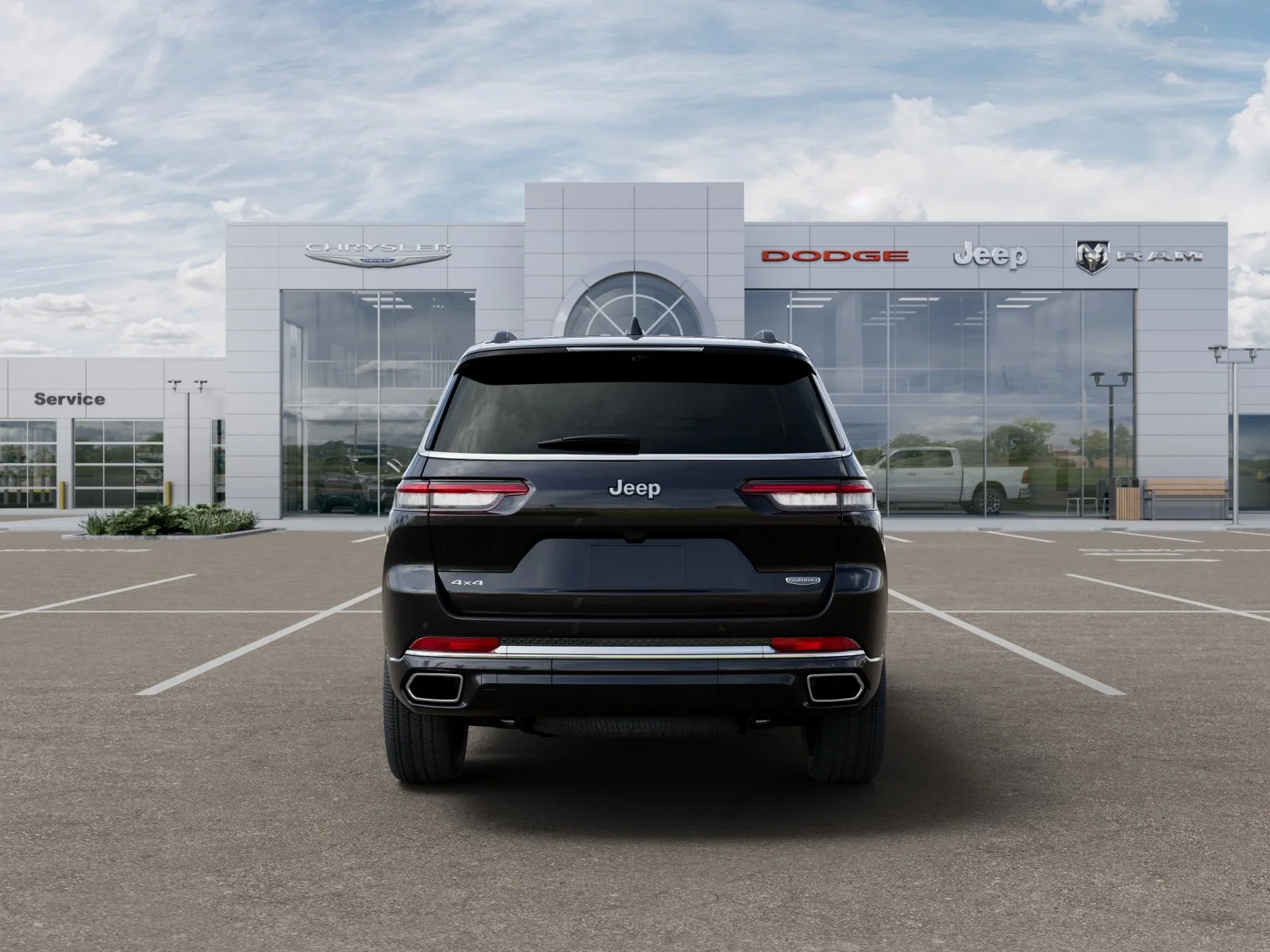 New 2025 Diamond Black Crystal Pearl-Coat Exterior Paint Jeep Summit image 82