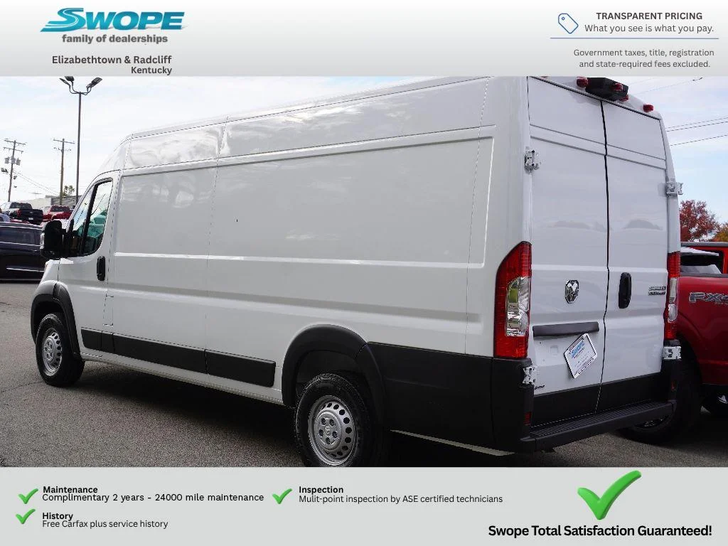 New 2025 Bright White Clear-Coat Exterior Paint RAM Tradesman image 4
