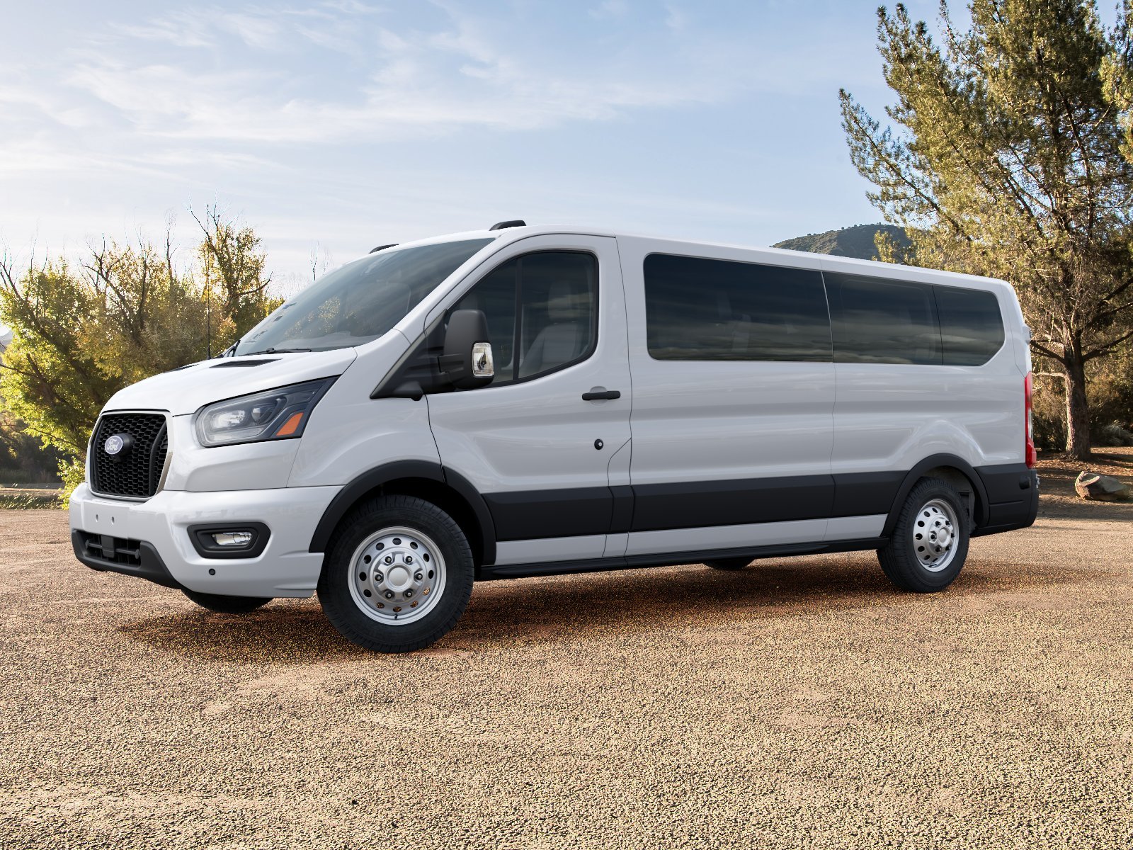 New 2027 Oxford White Ford Passenger Van XLT image 1