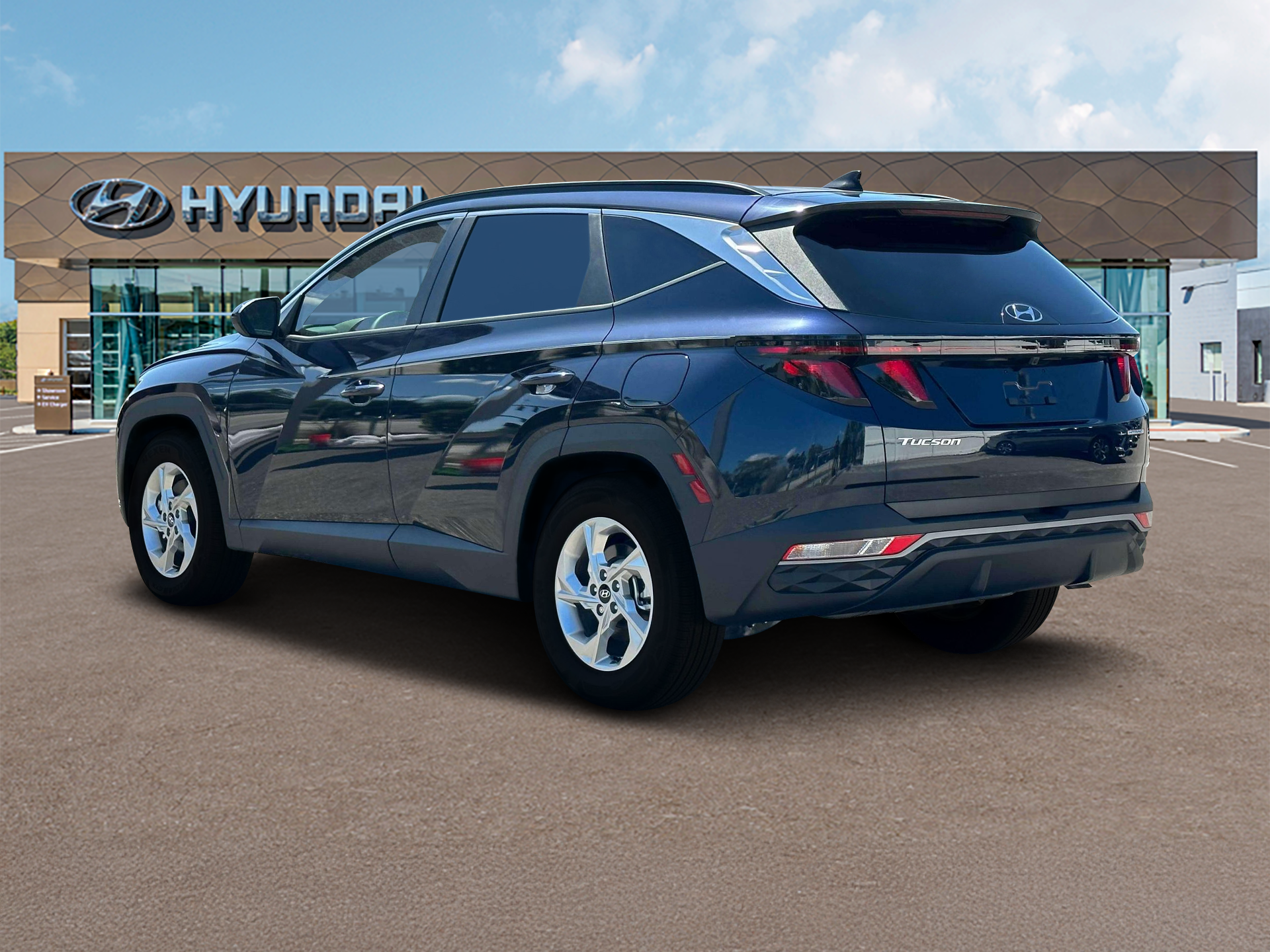 New 2024 Blue Hyundai SEL AWD image 5