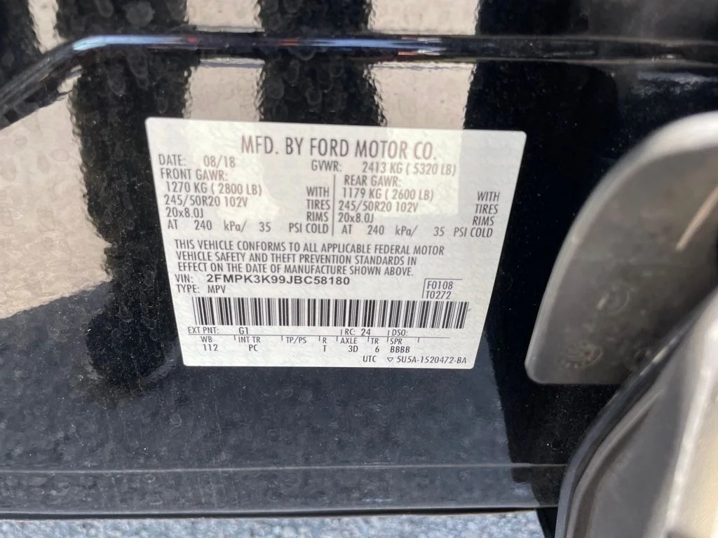Used 2018 Shadow Black Ford Titanium image 14