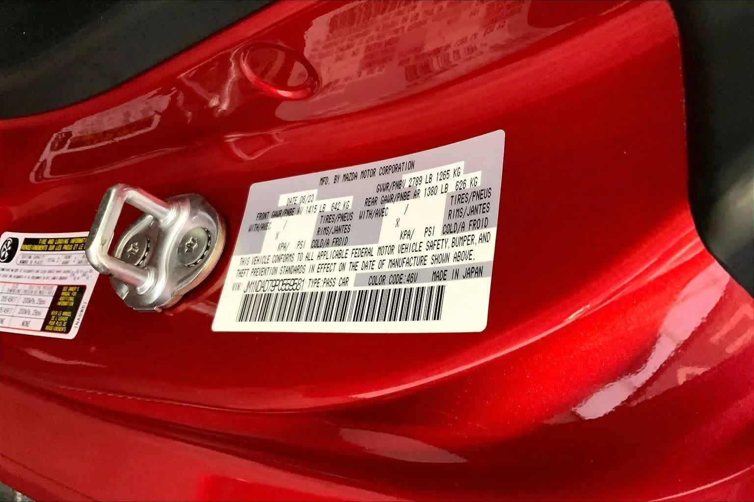 Certified Used 2023 Soul Red Crystal Metallic Mazda Grand Touring image 32