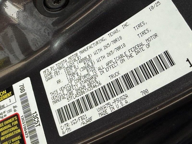 Used 2026 Magnetic Gray Metallic Toyota SR5 image 31
