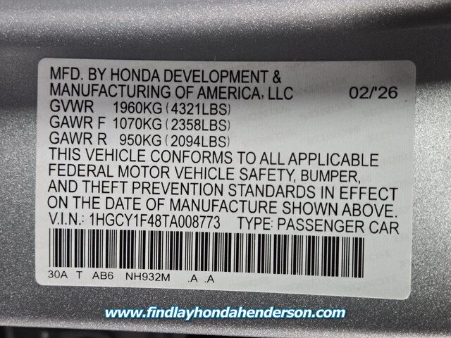 2026 Honda Accord SE - Photo 48