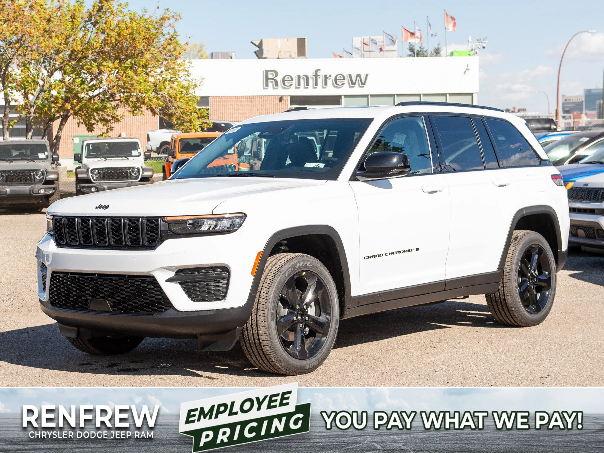 New 2025 White Jeep Altitude* 4x4, Sunroof, Heated Leather, Remote Start image 1