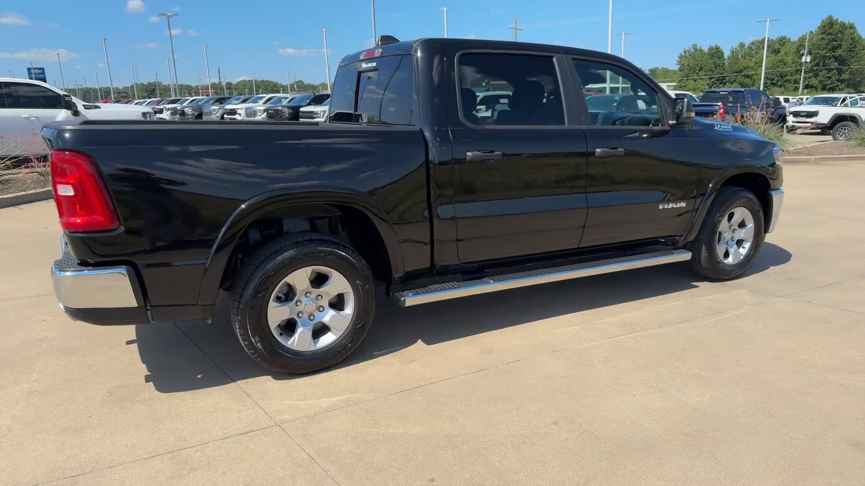 Used 2025 Diamond Black Crystal Pearlcoat Ram Big Horn image 8