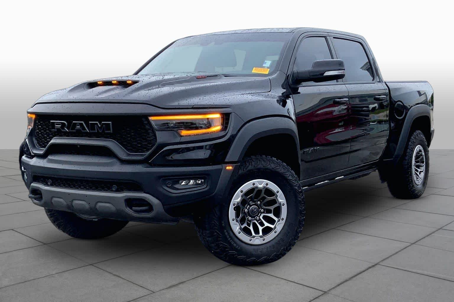 Used 2022 Diamond Black Crystal Pearlcoat Ram TRX image 2