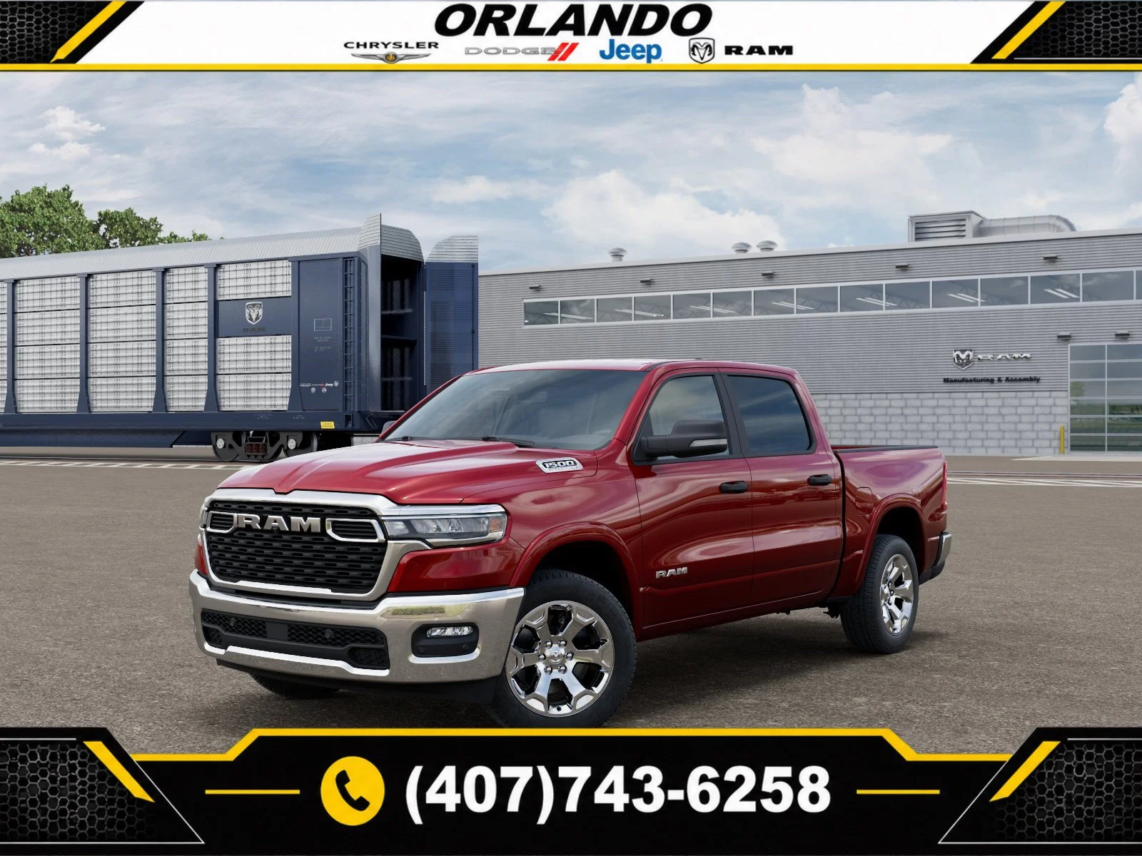New 2027 Molten Red Pearlcoat Ram Big Horn/Lone Star image 1