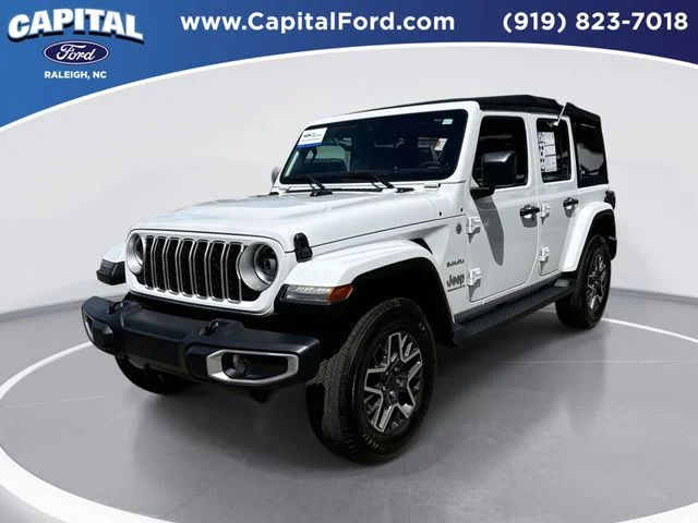 Used 2024 White Jeep Sahara image 1
