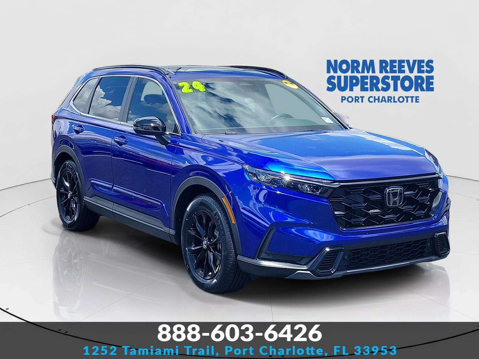 Used 2024 Blue Honda Sport-L image 1