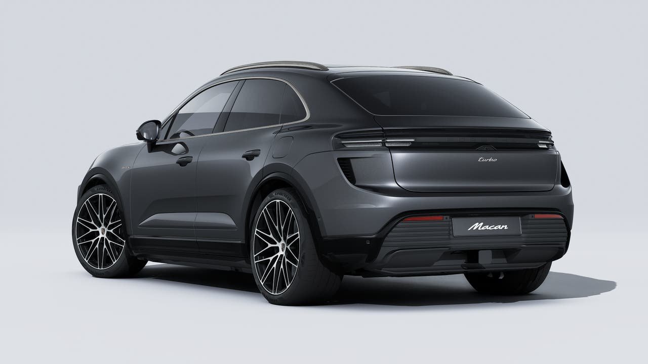 New 2026 Volcano Grey Metallic Porsche Turbo Electric image 3