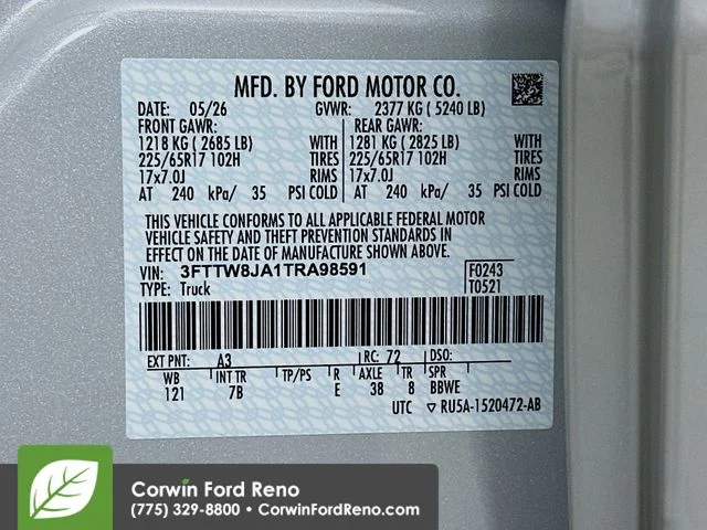 New 2026 Space White Metallic Ford XLT image 31