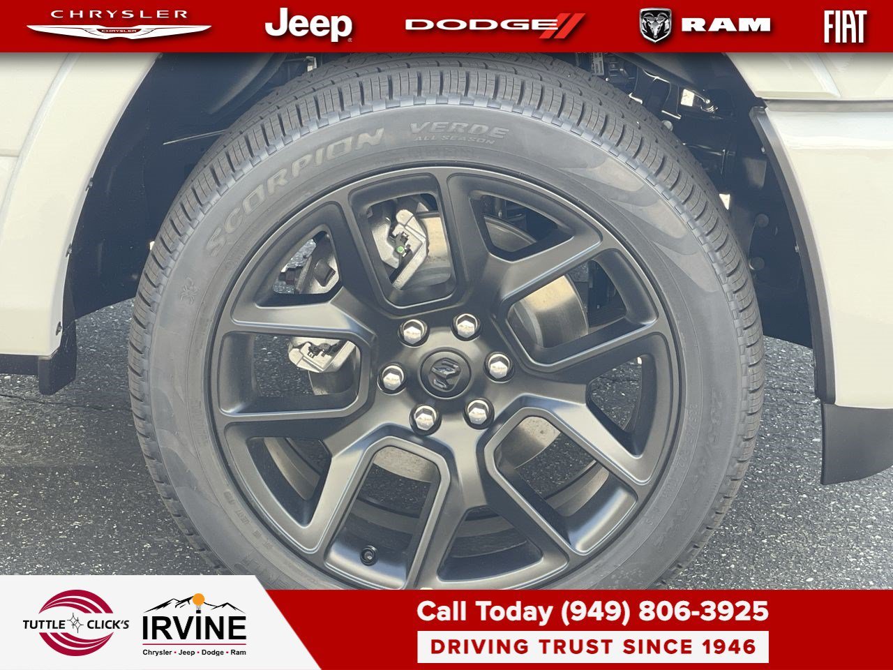 New 2026 Bright White Clear-Coat Exterior Paint RAM Laramie image 10