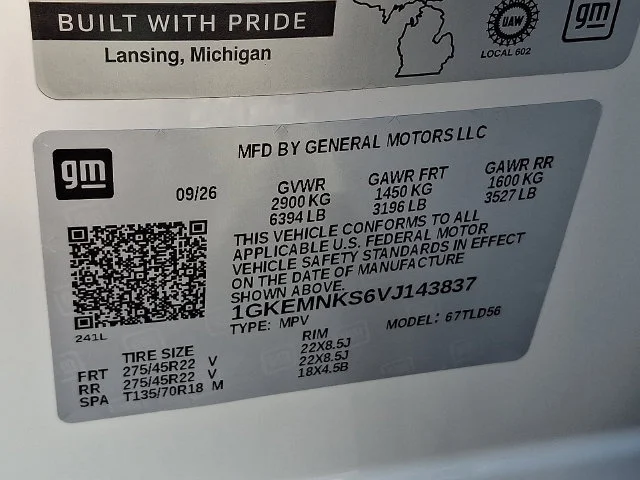 New 2027 Glacier White Tricoat GMC Elevation image 20