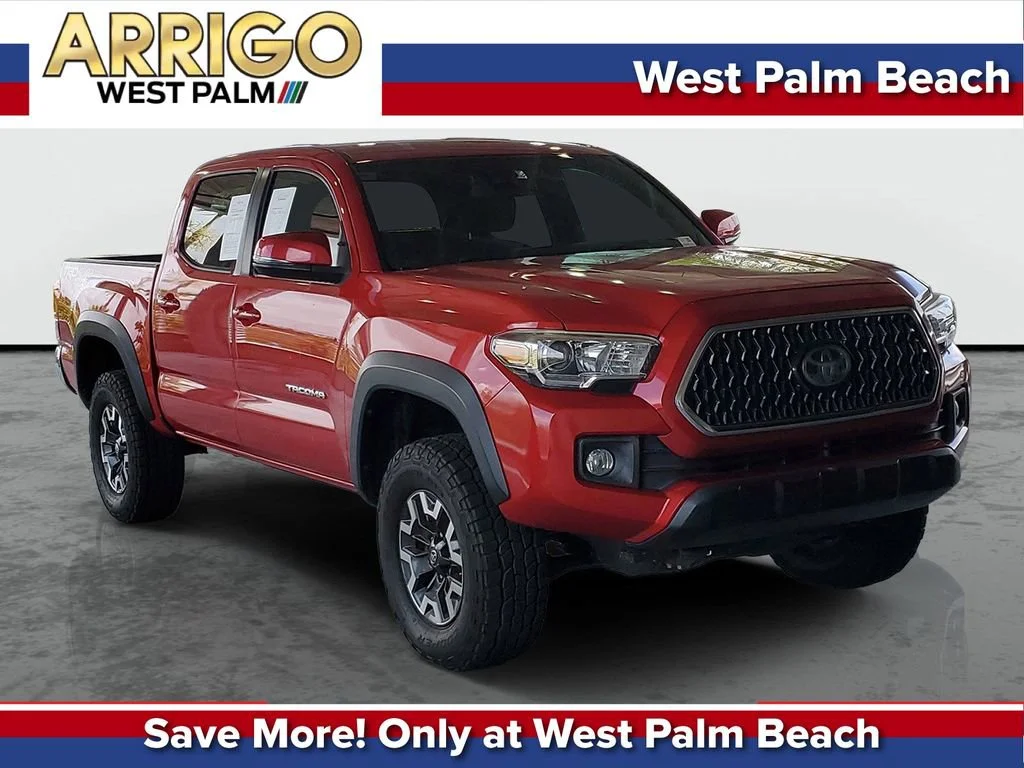Used 2018 Barcelona Red Metallic Toyota TRD Off Road image 1