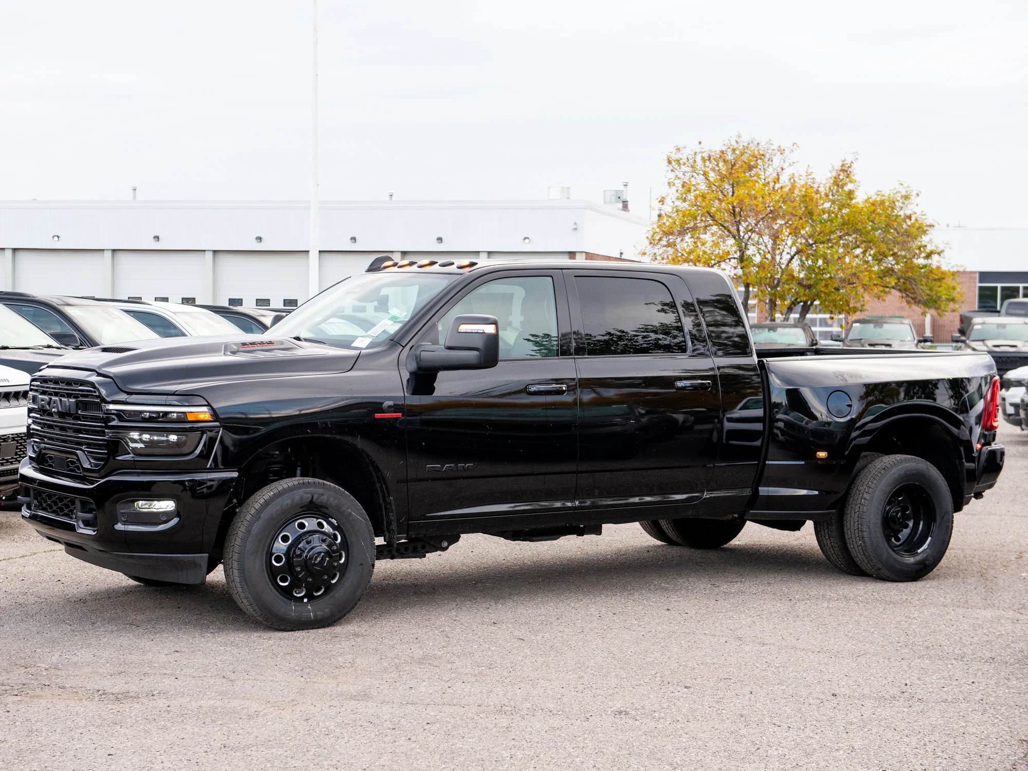 New 2026 Black RAM Laramie Night* Mega Cab 4x4, Max Tow Pkg, Sunroof, Heated/Ventilated Leather image 3