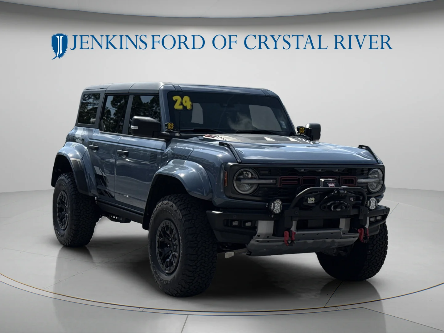 Used 2024 Azure Gray Metallic Tri-Coat Ford Raptor image 15