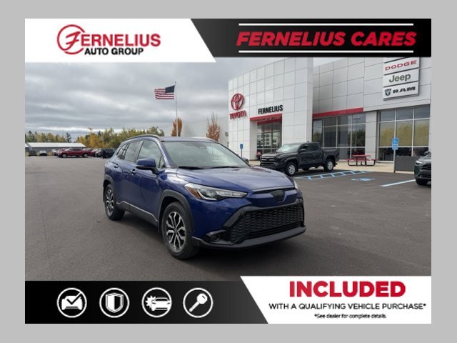 Used 2024 Blue Toyota Hybrid SE image 1