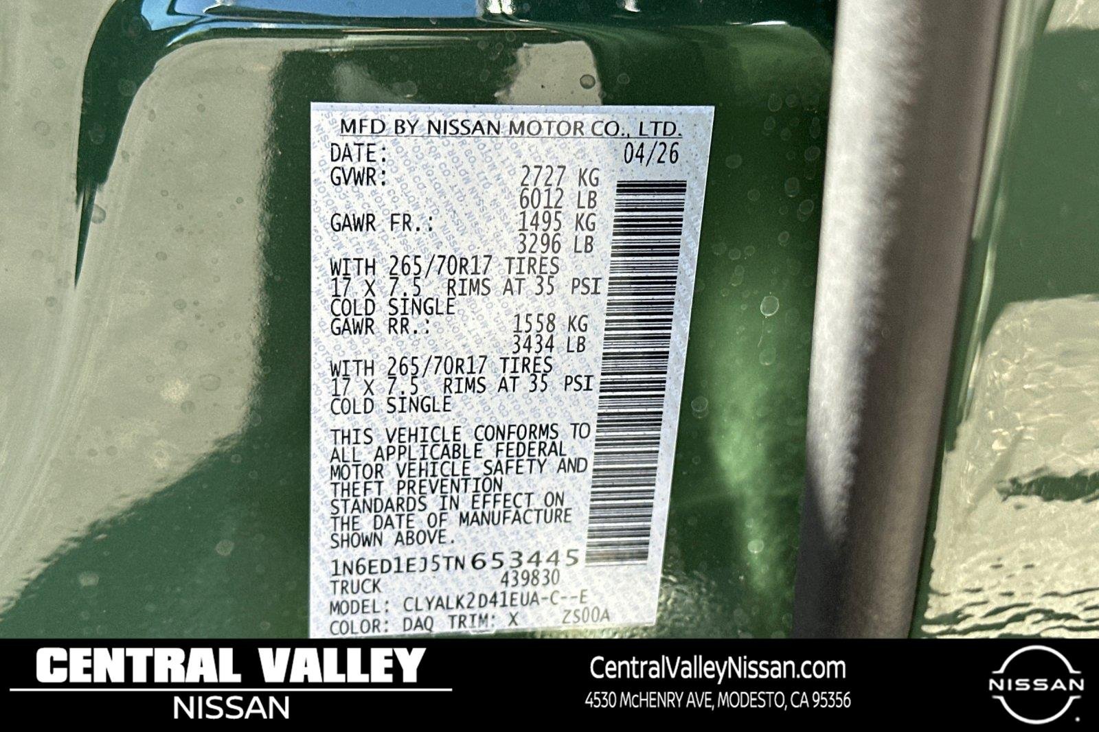 New 2026 Tactical Green Metallic Nissan PRO-X image 26