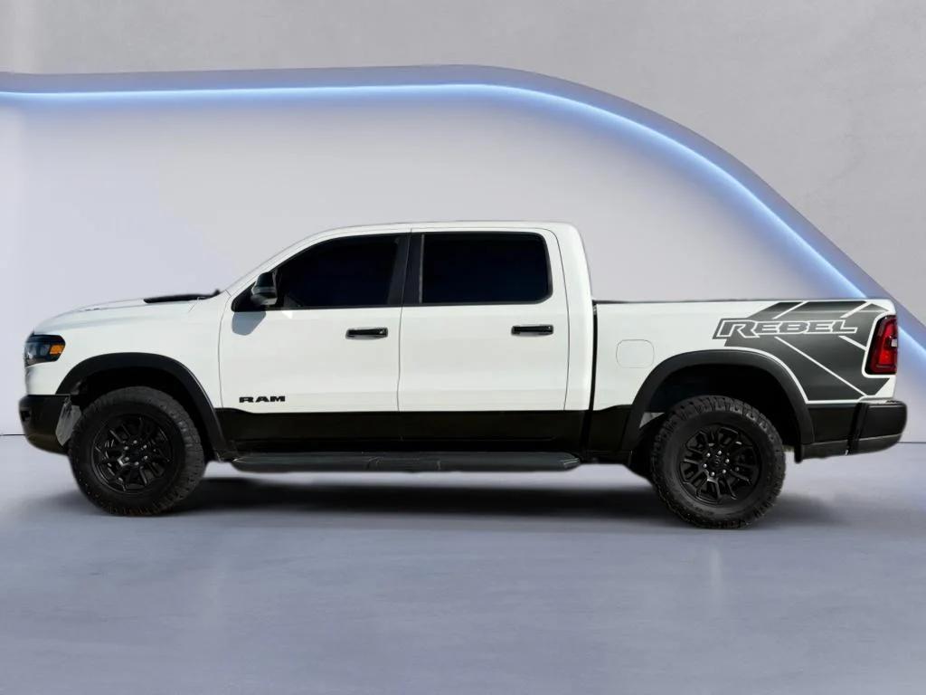 Used 2025 Bright White Clearcoat Ram Rebel image 2