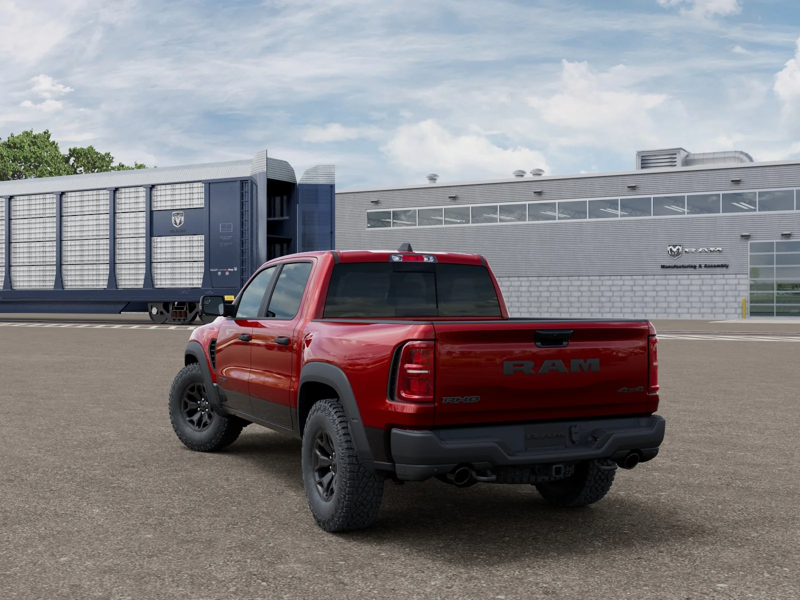 New 2026 Molten Red Pearl-Coat Exterior Paint RAM RHO image 3