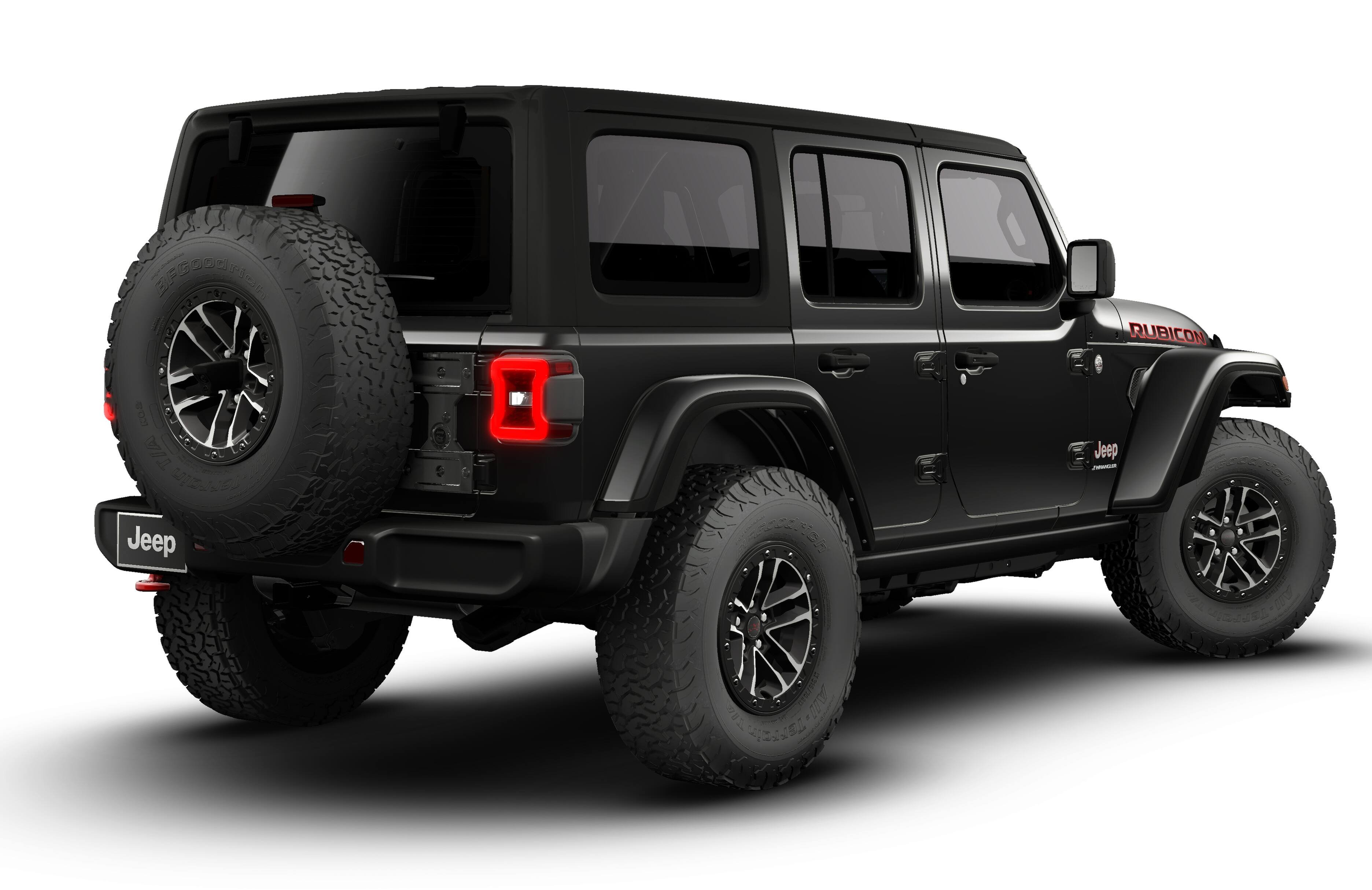 New 2026 Black Clear-Coat Exterior Paint Jeep Rubicon image 14