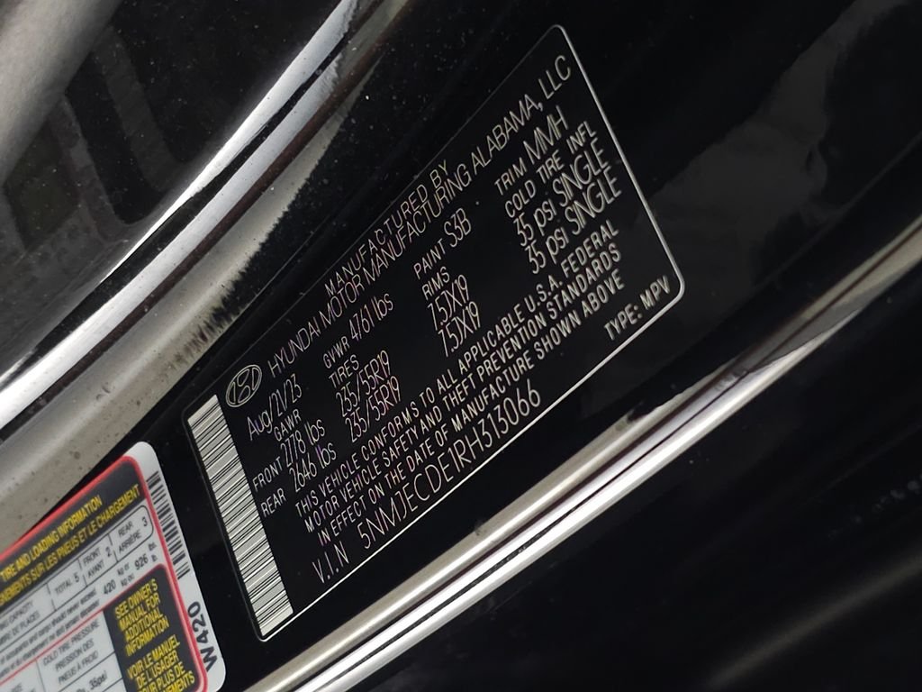 Certified Used 2024 Black Pearl Hyundai Limited image 36