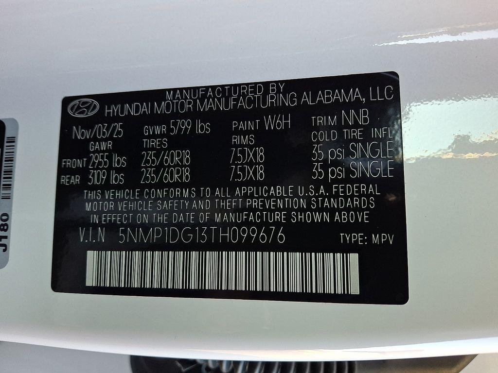 New 2026 Serenity White Hyundai SE image 10