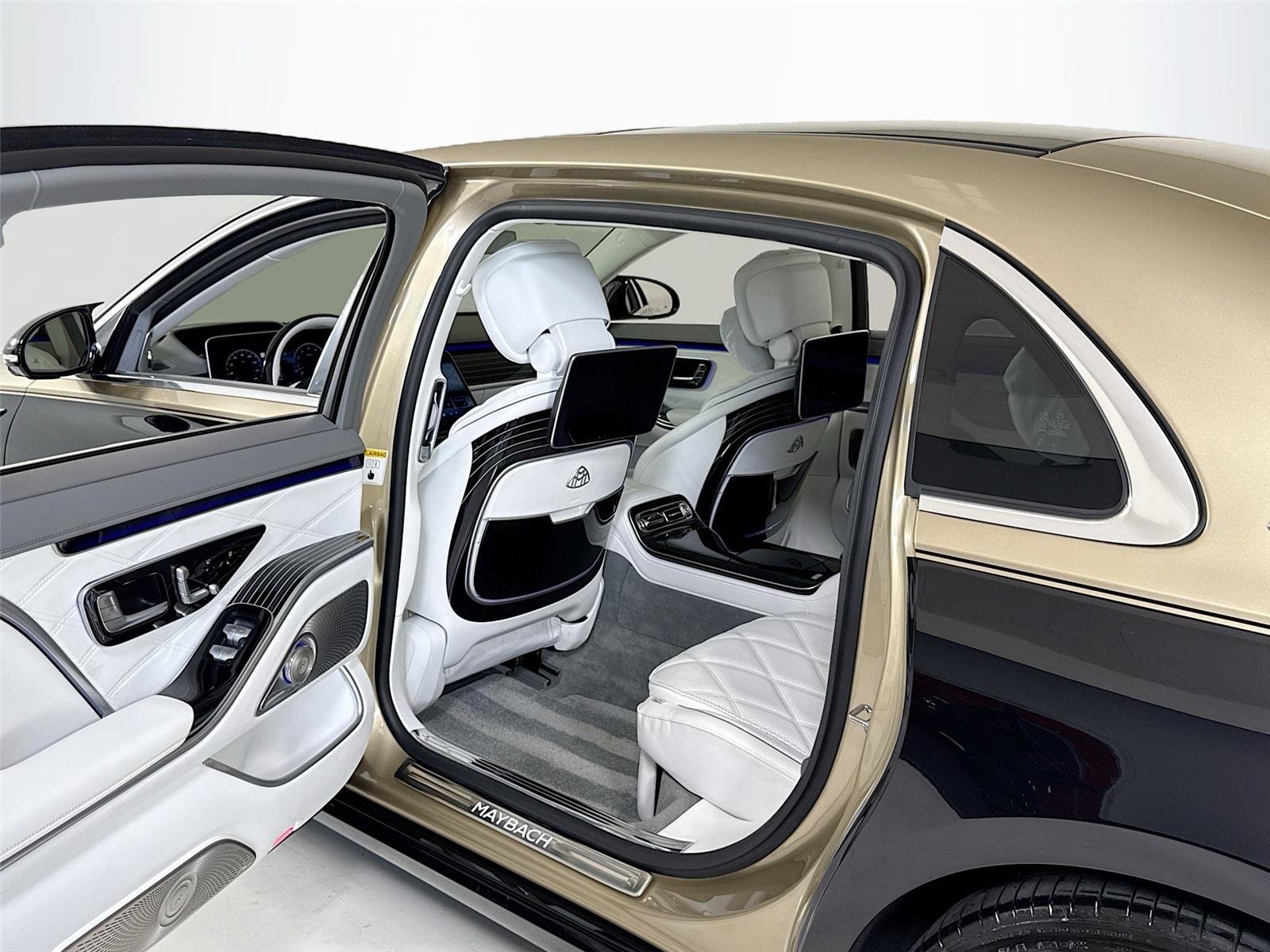Used 2025 Kalahari Gold/Obsidian Black Mercedes-Benz Maybach S 680 | Mansory Trim | Factory Two Tone | $282k MSRP image 25