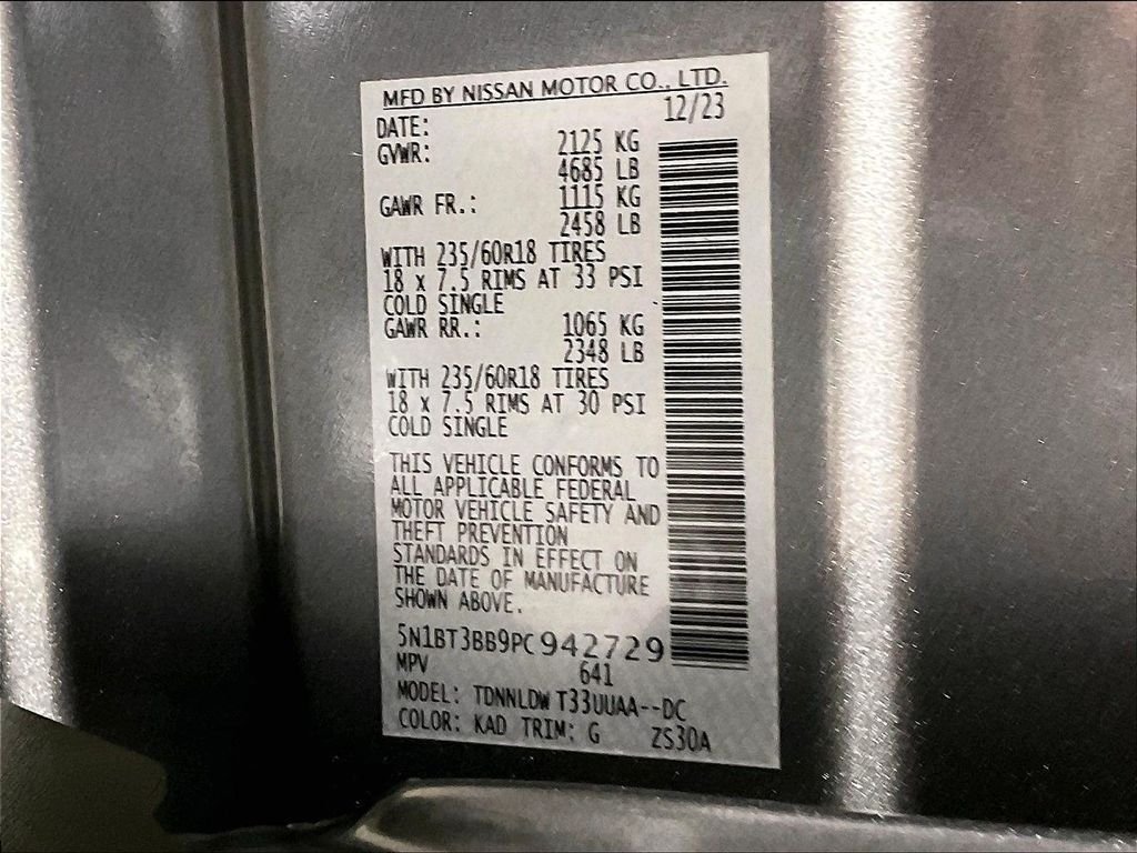 Certified Used 2023 Gray Nissan SV image 35