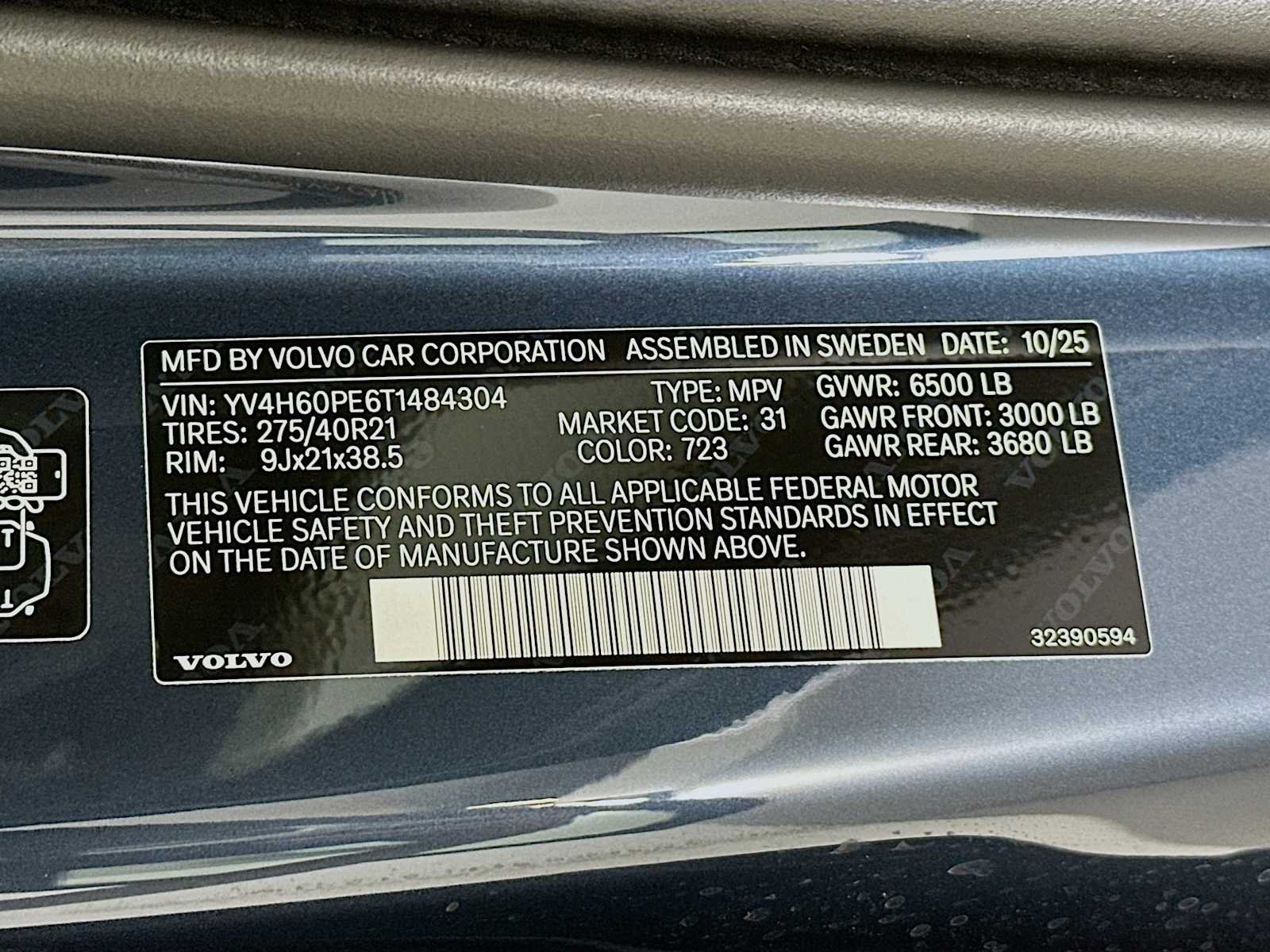 New 2026 Denim Blue Volvo Plus image 32
