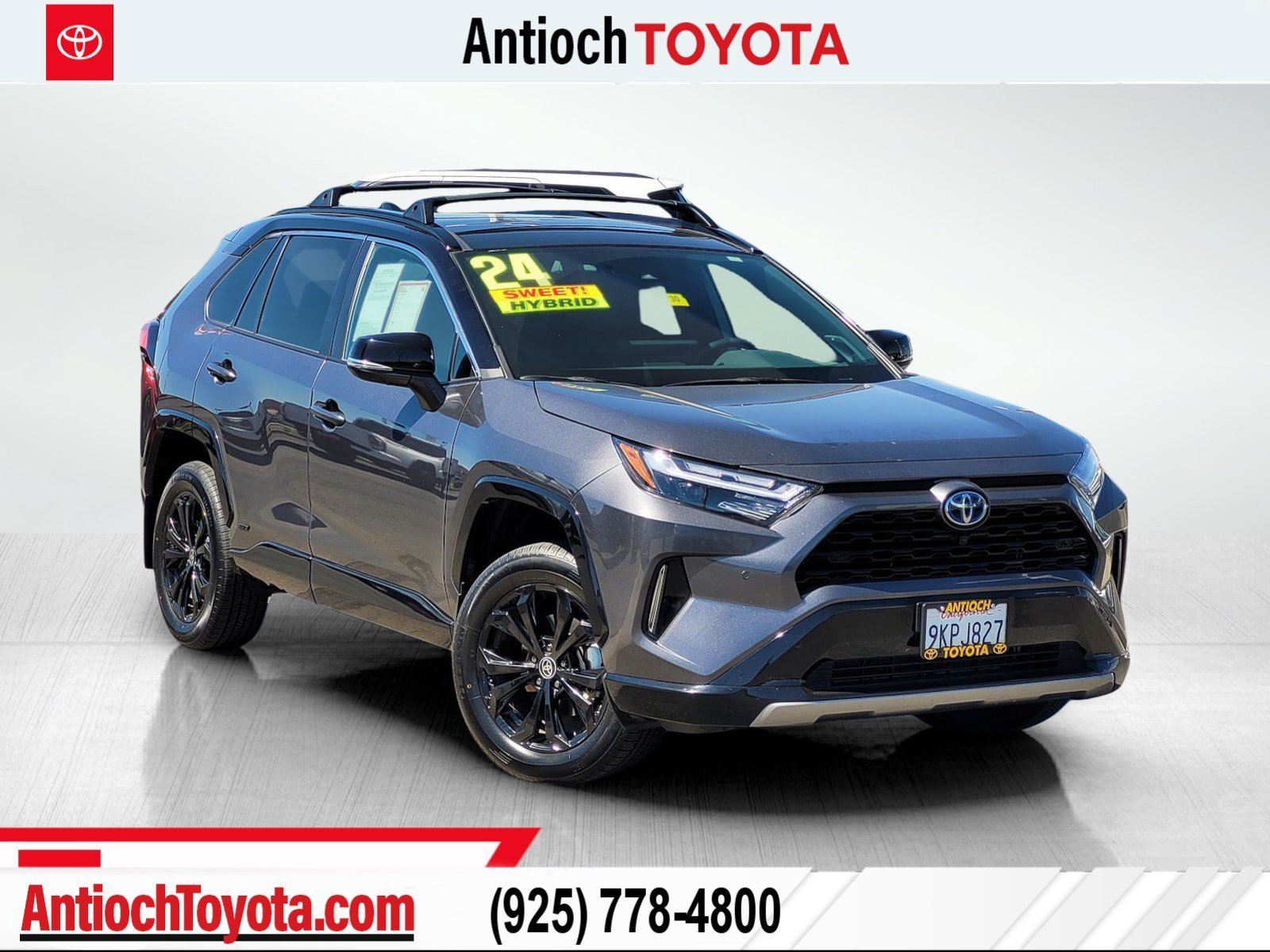 Certified Used 2024 Silver Toyota Hybrid XSE image 1