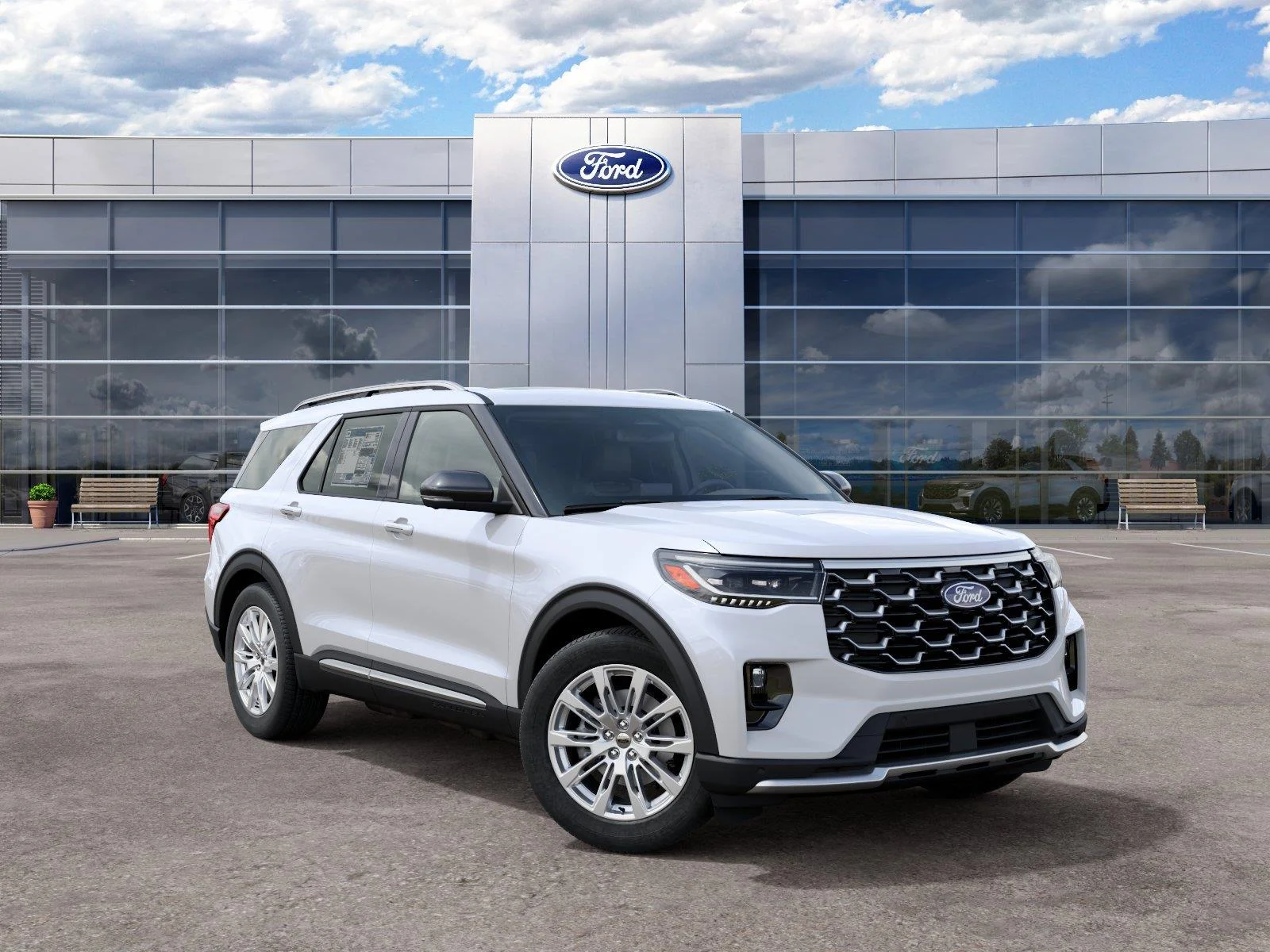 New 2027 Star White Metallic Tri-Coat Ford Platinum™ image 4